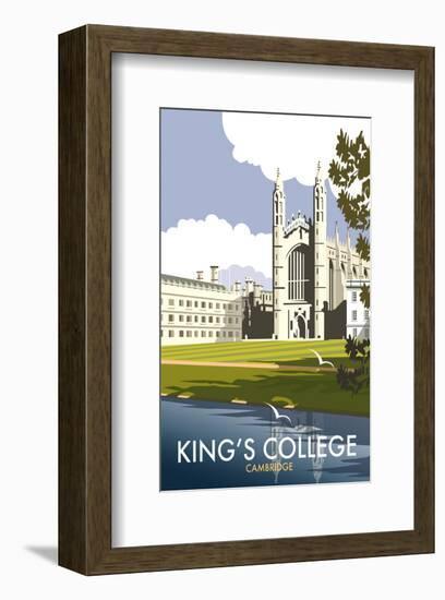 Kings College, Cambridge - Dave Thompson Contemporary Travel Print-Dave Thompson-Framed Giclee Print