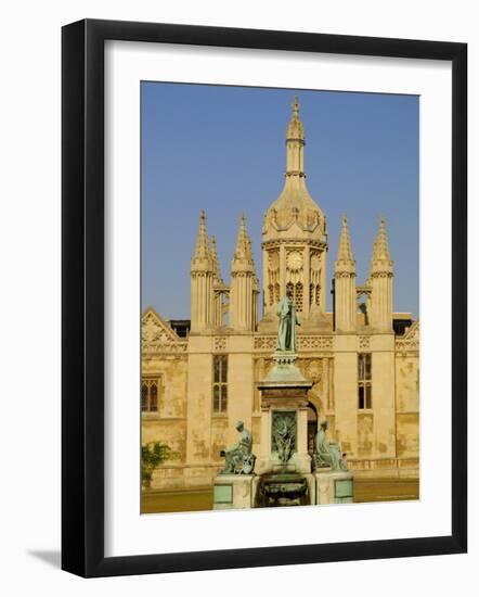 Kings College from Back, Cambridge, Cambridgeshire, England, UK, Europe-Steve Bavister-Framed Photographic Print