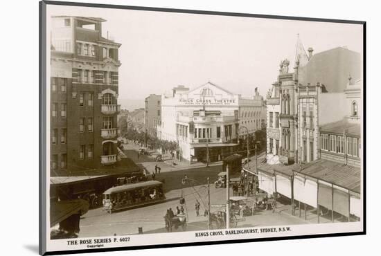 Kings Cross, Darlinghurst, Sydney, New South Wales, Australia in the 1900s-null-Mounted Photographic Print