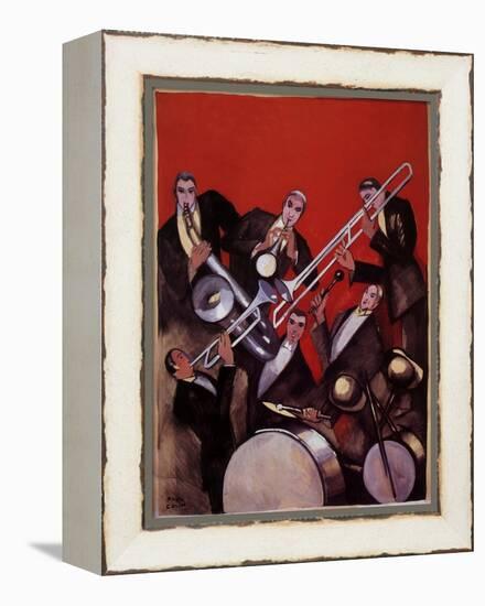 Kings of Jazz Ensemble, 1925-Paul Colin-Framed Premier Image Canvas