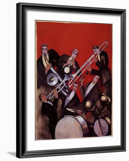 Kings of Jazz Ensemble, 1925-Paul Colin-Framed Giclee Print