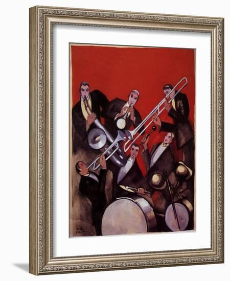 Kings of Jazz Ensemble, 1925-Paul Colin-Framed Giclee Print