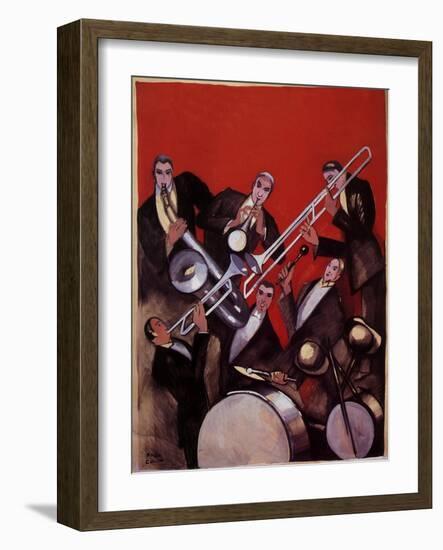 Kings of Jazz Ensemble, 1925-Paul Colin-Framed Giclee Print