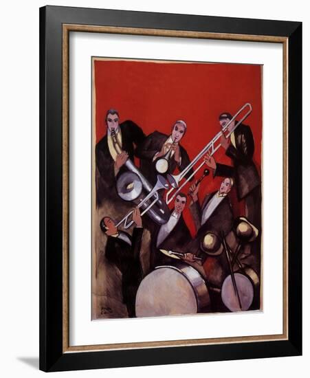 Kings of Jazz Ensemble, 1925-Paul Colin-Framed Giclee Print