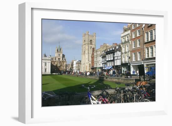 Kings Parade, Cambridge, Cambridgeshire-Peter Thompson-Framed Photographic Print