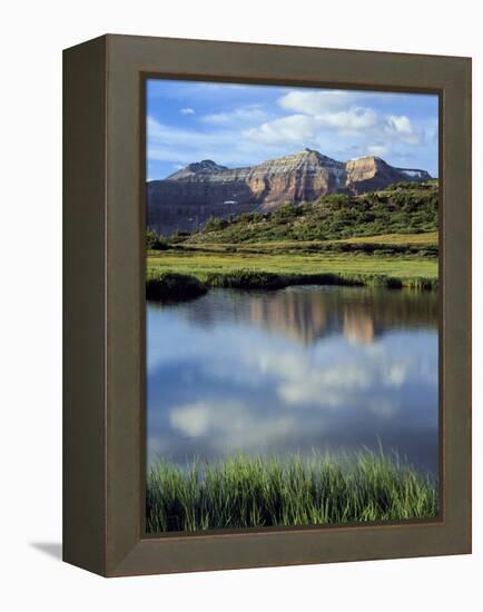 Kings Peak Massif Reflected, High Uintas Wilderness, Utah, Usa-Scott T^ Smith-Framed Premier Image Canvas