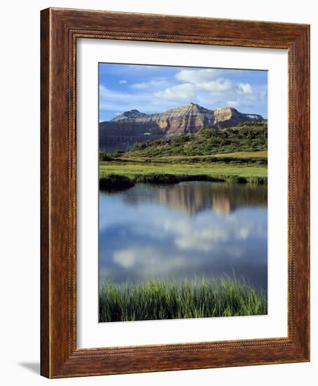 Kings Peak Massif Reflected, High Uintas Wilderness, Utah, Usa-Scott T^ Smith-Framed Photographic Print