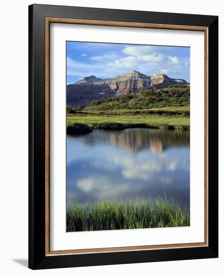 Kings Peak Massif Reflected, High Uintas Wilderness, Utah, Usa-Scott T^ Smith-Framed Photographic Print