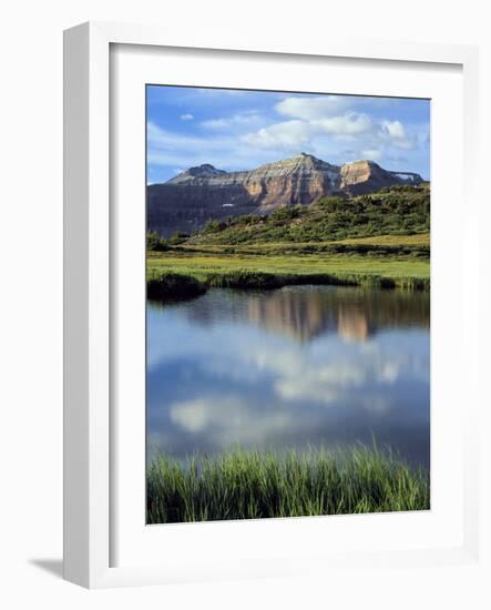 Kings Peak Massif Reflected, High Uintas Wilderness, Utah, Usa-Scott T^ Smith-Framed Photographic Print