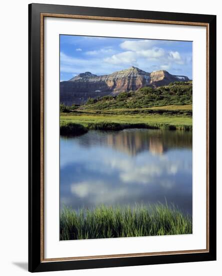 Kings Peak Massif Reflected, High Uintas Wilderness, Utah, Usa-Scott T^ Smith-Framed Photographic Print