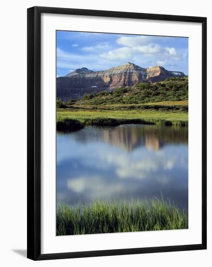 Kings Peak Massif Reflected, High Uintas Wilderness, Utah, Usa-Scott T^ Smith-Framed Photographic Print