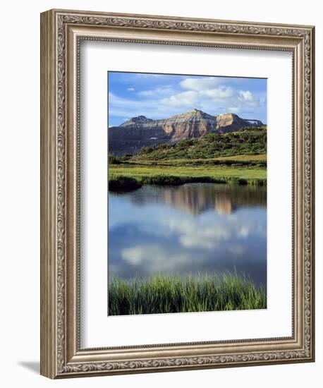 Kings Peak Massif Reflected, High Uintas Wilderness, Utah, Usa-Scott T^ Smith-Framed Photographic Print