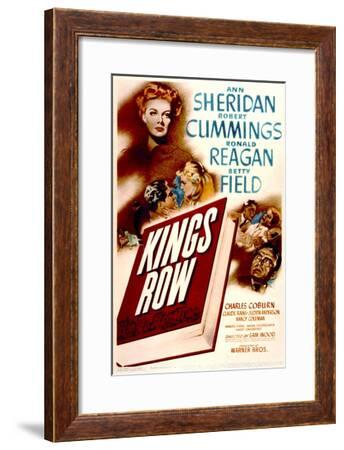Kings row Ronald Reagan vintage movie poster print