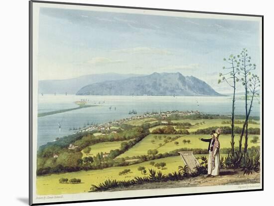 Kingston and Port Royal from Windsor Farm, from 'A Pictureseque Tour of the Island of Jamaica'-James Hakewill-Mounted Giclee Print