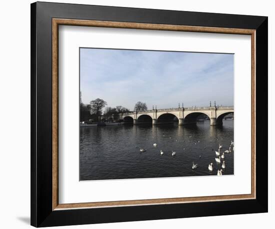 Kingston Bridge Spans the River Thames at Kingston-Upon-Thames, a Suburb of London, England, United-Stuart Forster-Framed Photographic Print
