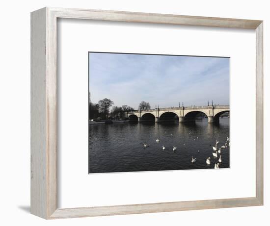 Kingston Bridge Spans the River Thames at Kingston-Upon-Thames, a Suburb of London, England, United-Stuart Forster-Framed Photographic Print