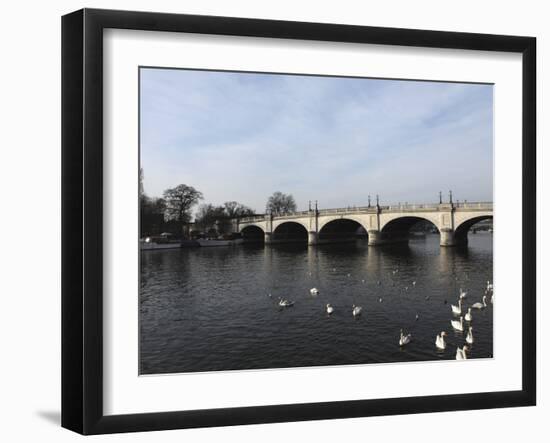 Kingston Bridge Spans the River Thames at Kingston-Upon-Thames, a Suburb of London, England, United-Stuart Forster-Framed Photographic Print