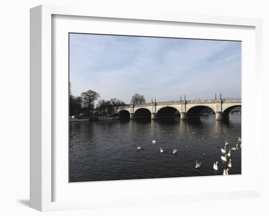 Kingston Bridge Spans the River Thames at Kingston-Upon-Thames, a Suburb of London, England, United-Stuart Forster-Framed Photographic Print