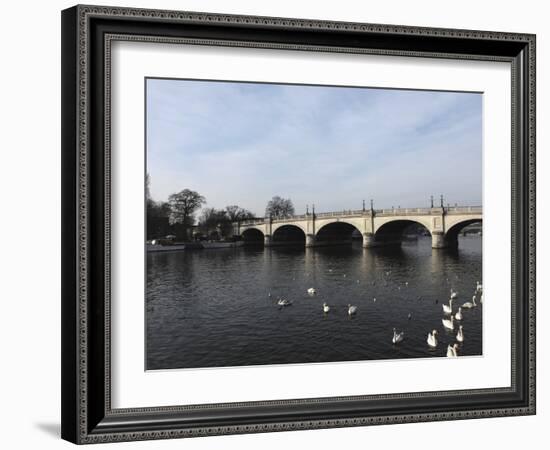 Kingston Bridge Spans the River Thames at Kingston-Upon-Thames, a Suburb of London, England, United-Stuart Forster-Framed Photographic Print