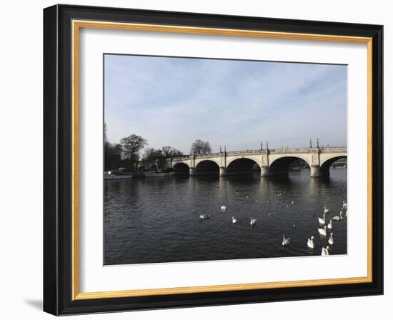 Kingston Bridge Spans the River Thames at Kingston-Upon-Thames, a Suburb of London, England, United-Stuart Forster-Framed Photographic Print