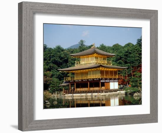 Kinkaku (Golden Pavillion) in the Garden of Rokuon-Ji Temple, Kyoto, Japan-null-Framed Photographic Print