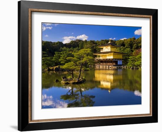 Kinkaku-Ji (Temple of the Golden Pavilion), Kyoto, Japan, Asia-Ben Pipe-Framed Photographic Print