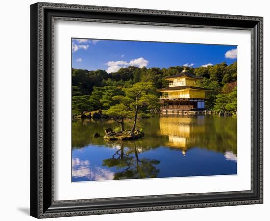 Kinkaku-Ji (Temple of the Golden Pavilion), Kyoto, Japan, Asia-Ben Pipe-Framed Photographic Print