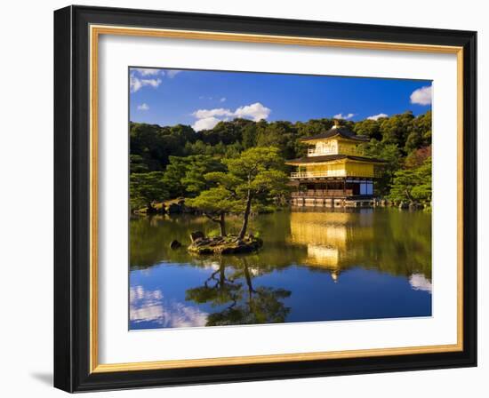 Kinkaku-Ji (Temple of the Golden Pavilion), Kyoto, Japan, Asia-Ben Pipe-Framed Photographic Print