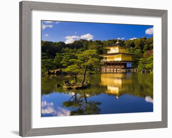 Kinkaku-Ji (Temple of the Golden Pavilion), Kyoto, Japan, Asia-Ben Pipe-Framed Photographic Print