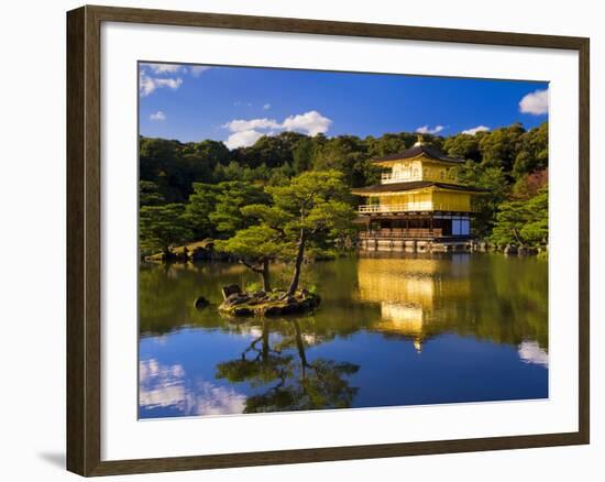 Kinkaku-Ji (Temple of the Golden Pavilion), Kyoto, Japan, Asia-Ben Pipe-Framed Photographic Print
