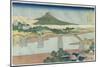 Kintai Bridge in Suo Province, 1833-1834-Katsushika Hokusai-Mounted Giclee Print