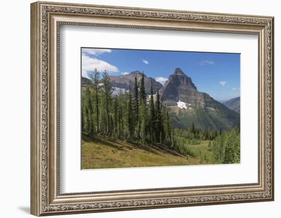 Kintla and Kinnerly Peak, Glacier National Park, Montana.-Alan Majchrowicz-Framed Photographic Print
