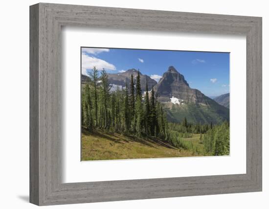 Kintla and Kinnerly Peak, Glacier National Park, Montana.-Alan Majchrowicz-Framed Photographic Print