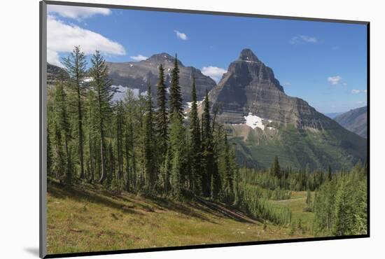 Kintla and Kinnerly Peak, Glacier National Park, Montana.-Alan Majchrowicz-Mounted Photographic Print