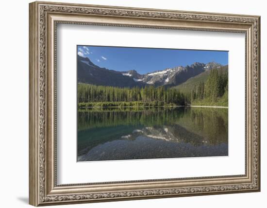 Kintla Peak seen from Upper Kintla Lake, Glacier National Park-Alan Majchrowicz-Framed Photographic Print