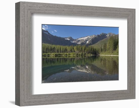 Kintla Peak seen from Upper Kintla Lake, Glacier National Park-Alan Majchrowicz-Framed Photographic Print