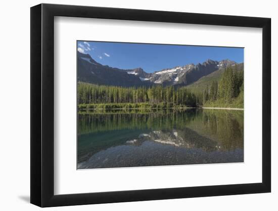 Kintla Peak seen from Upper Kintla Lake, Glacier National Park-Alan Majchrowicz-Framed Photographic Print