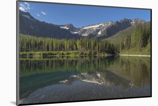 Kintla Peak seen from Upper Kintla Lake, Glacier National Park-Alan Majchrowicz-Mounted Photographic Print