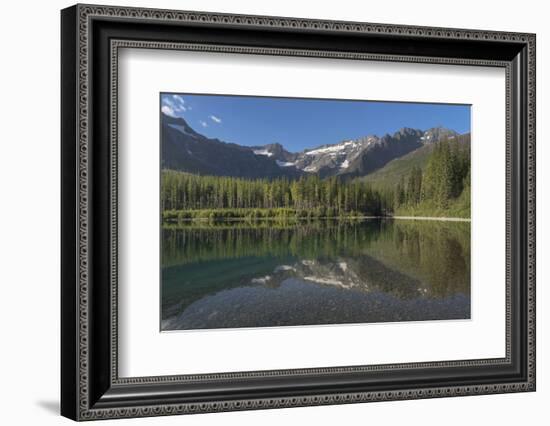 Kintla Peak seen from Upper Kintla Lake, Glacier National Park-Alan Majchrowicz-Framed Photographic Print