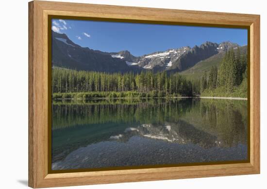 Kintla Peak seen from Upper Kintla Lake, Glacier National Park-Alan Majchrowicz-Framed Premier Image Canvas