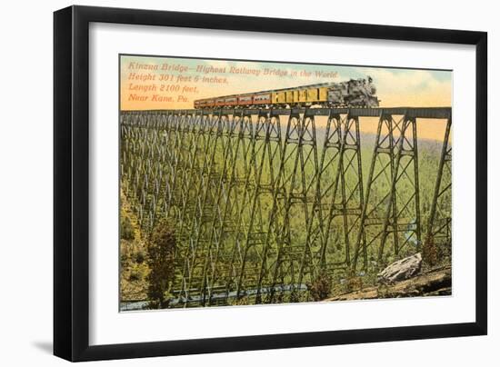 Kinzua Bridge, Kane--Framed Art Print