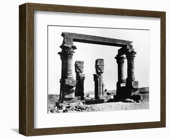 Kiosk of Qertassi, Nubia, Egypt, 1878-Felix Bonfils-Framed Giclee Print