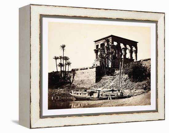 Kiosk of Trajan and Early Nice Cruise Boat-Francis Frith-Framed Premier Image Canvas