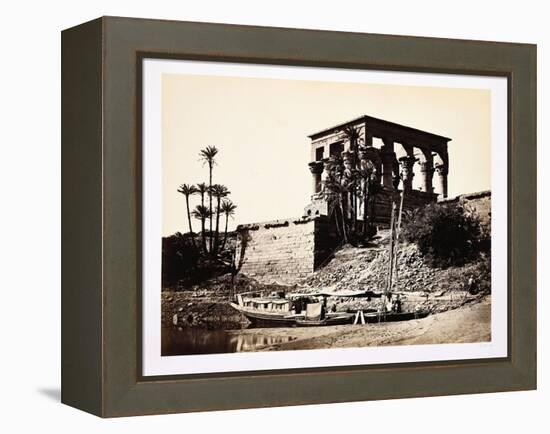 Kiosk of Trajan and Early Nice Cruise Boat-Francis Frith-Framed Premier Image Canvas