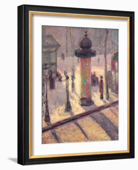 Kiosk on the Boulevard Clichy, 1886-7-Louis Anquetin-Framed Giclee Print