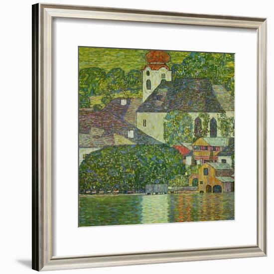 Kirche in Unterach Am Attersee, Church in Unterach on Attersee-Gustav Klimt-Framed Giclee Print