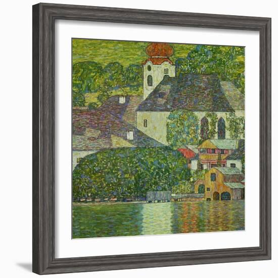 Kirche in Unterach Am Attersee, Church in Unterach on Attersee-Gustav Klimt-Framed Giclee Print