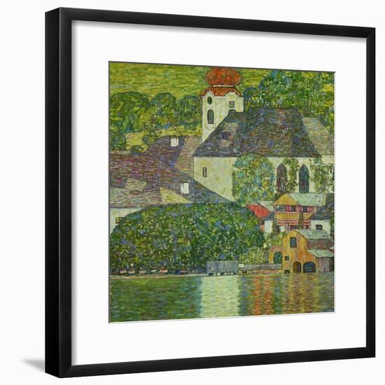 Kirche in Unterach Am Attersee, Church in Unterach on Attersee-Gustav Klimt-Framed Giclee Print