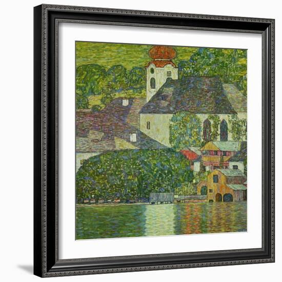 Kirche in Unterach Am Attersee, Church in Unterach on Attersee-Gustav Klimt-Framed Giclee Print