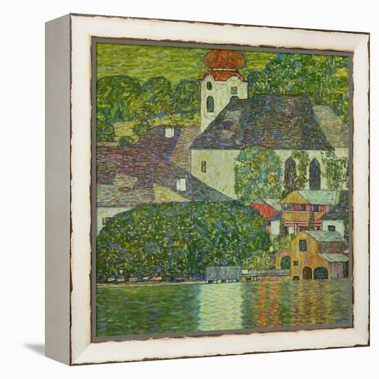 Kirche in Unterach Am Attersee, Church in Unterach on Attersee-Gustav Klimt-Framed Premier Image Canvas